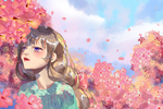 手绘樱花