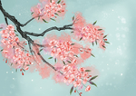 手绘樱花