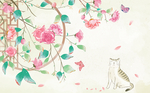 手绘樱花