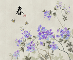 手绘樱花