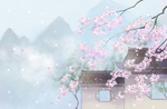 手绘樱花