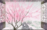 手绘樱花