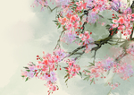 手绘樱花