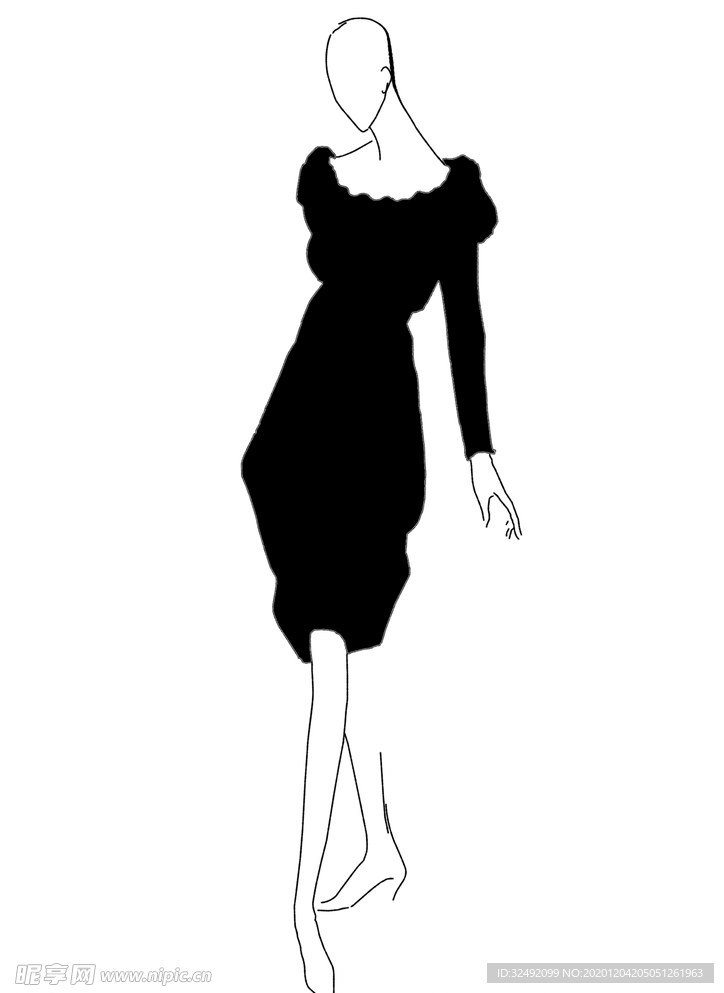 O型服装廓形