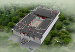 祠堂鸟瞰图