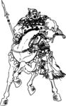 矢量古代战将人物