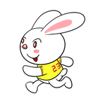 卡通运动兔子