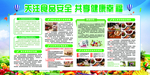 关注食品安全宣传展板