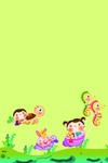 儿童卡通背景图片素材PSD格式