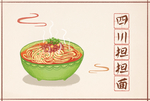 手绘各地小吃