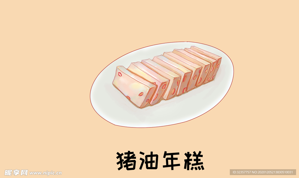 手绘各地小吃