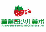 草莓田少儿美术logo