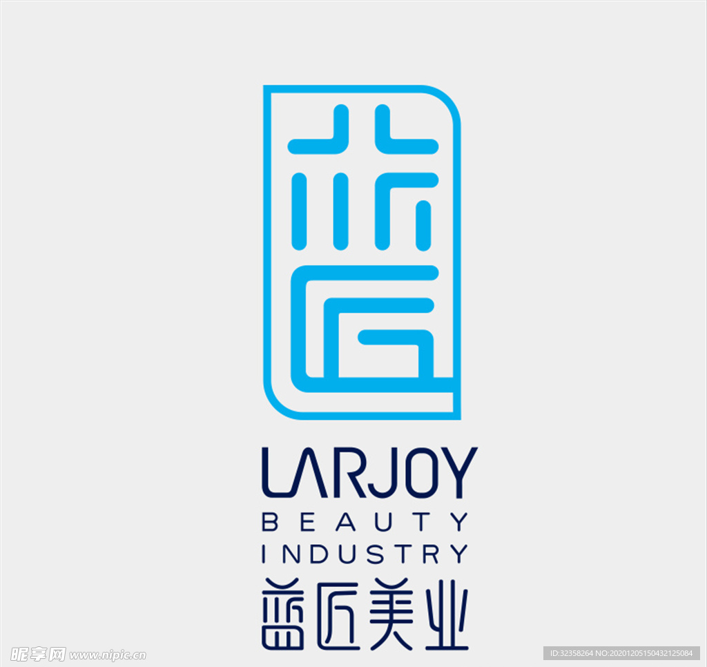 蓝匠美业logo