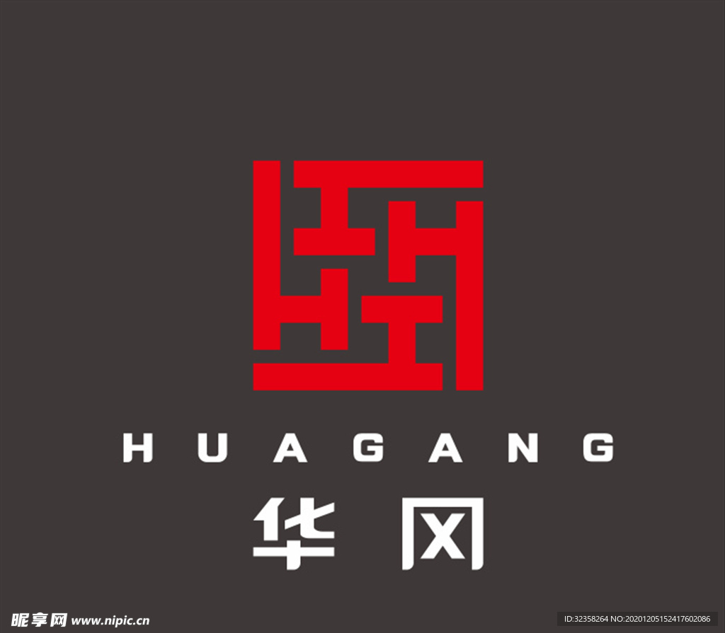 华冈logo