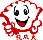 饺欢天LOGO 饺子