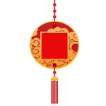 国潮手绘吊饰元素