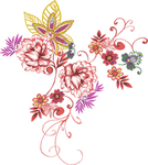 彩绘花