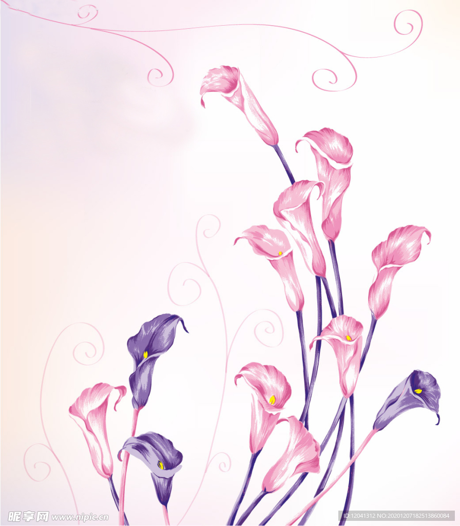 彩绘花