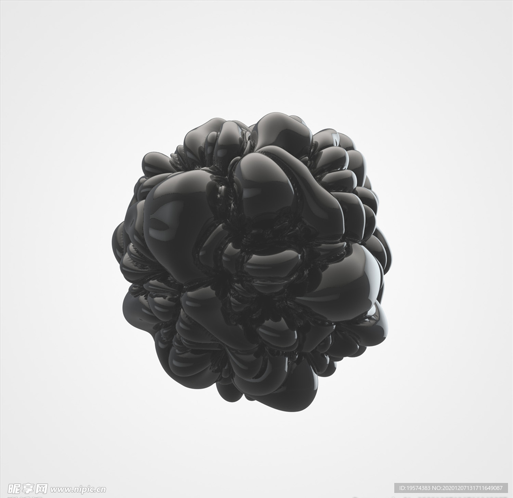 C4D 模型动画一个橡胶团