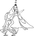 山中仙人矢量素材