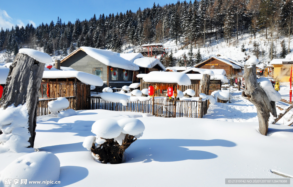 东北牡丹江雪景