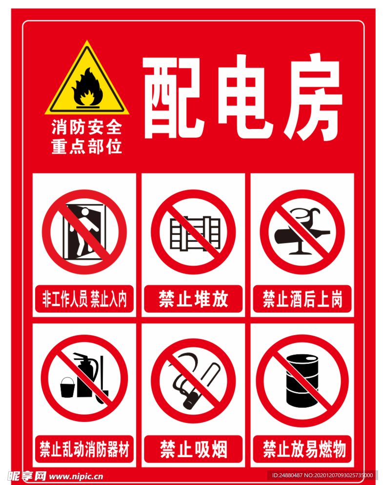 配电房提示牌