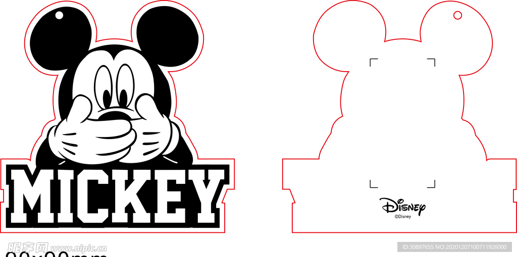 米奇 米尼 吊牌 MICKEY