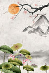 中国风水墨古典装饰画