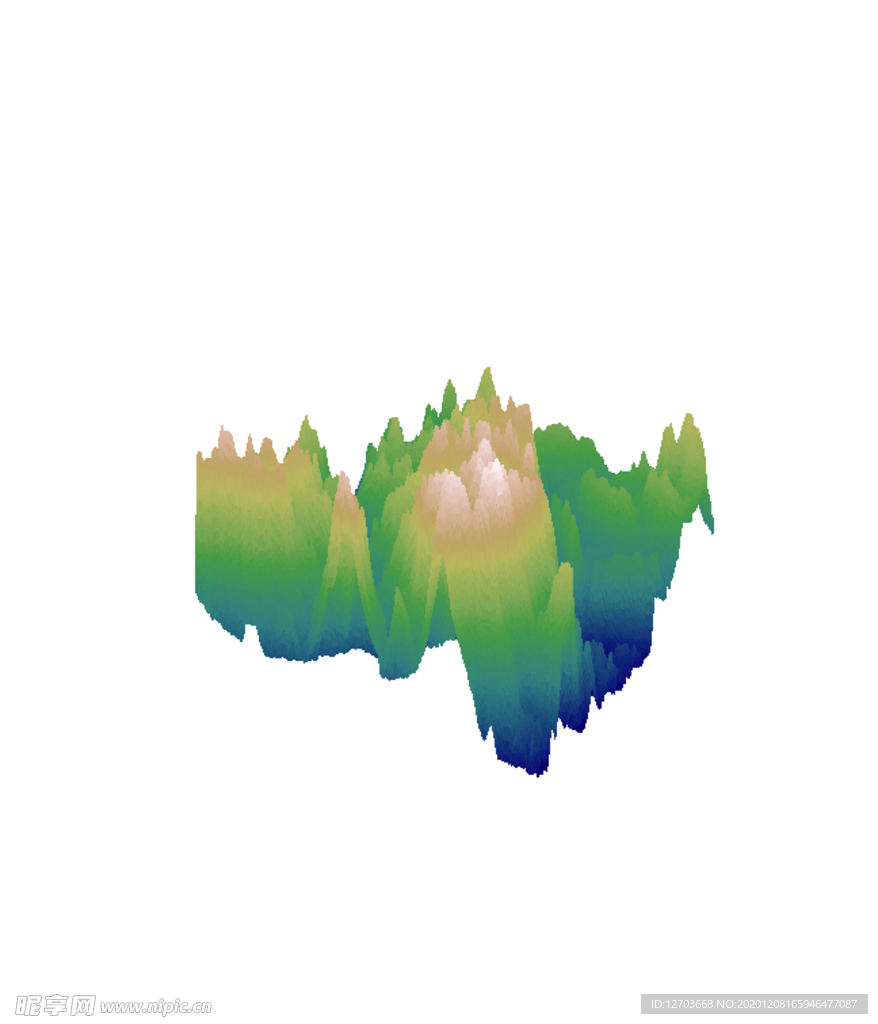 抽象山峰