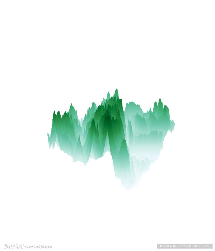抽象山峰