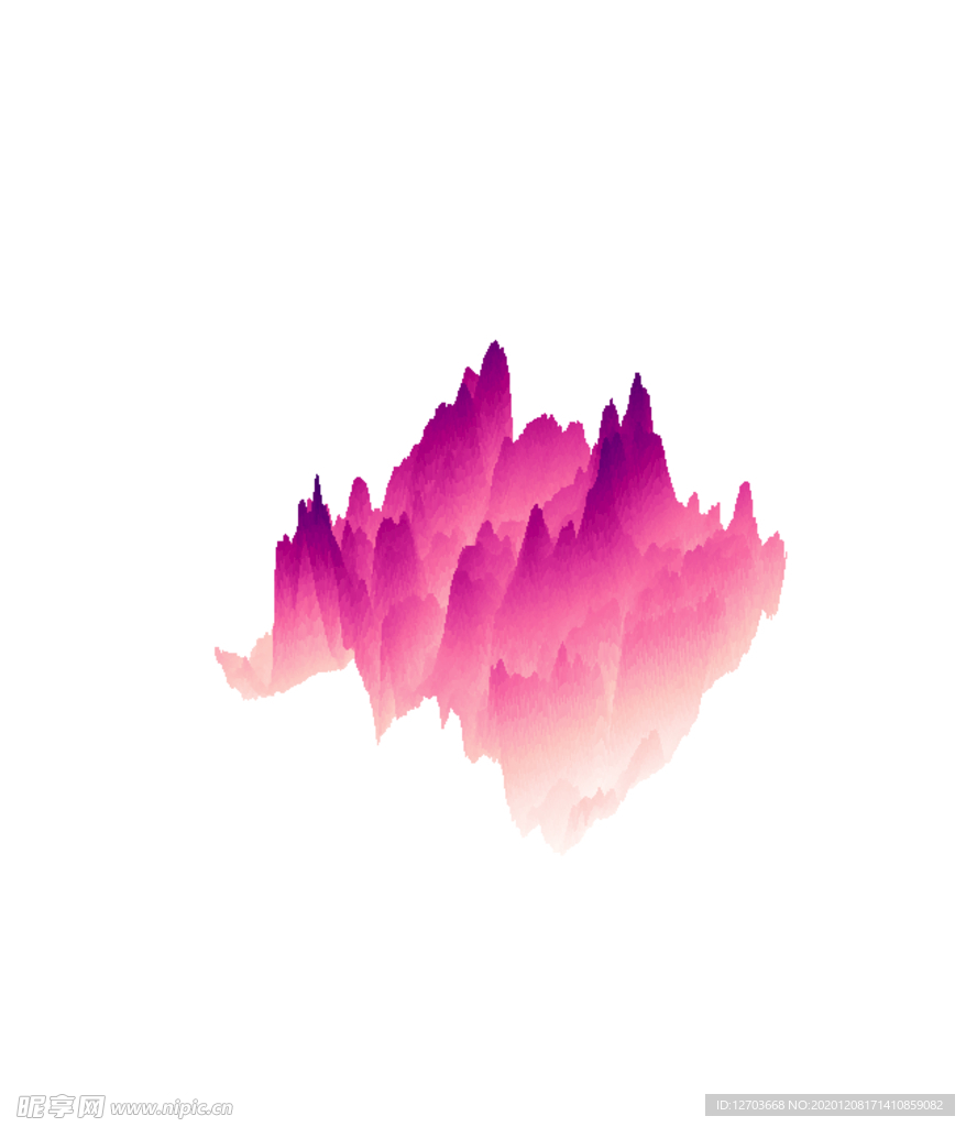 抽象山峰