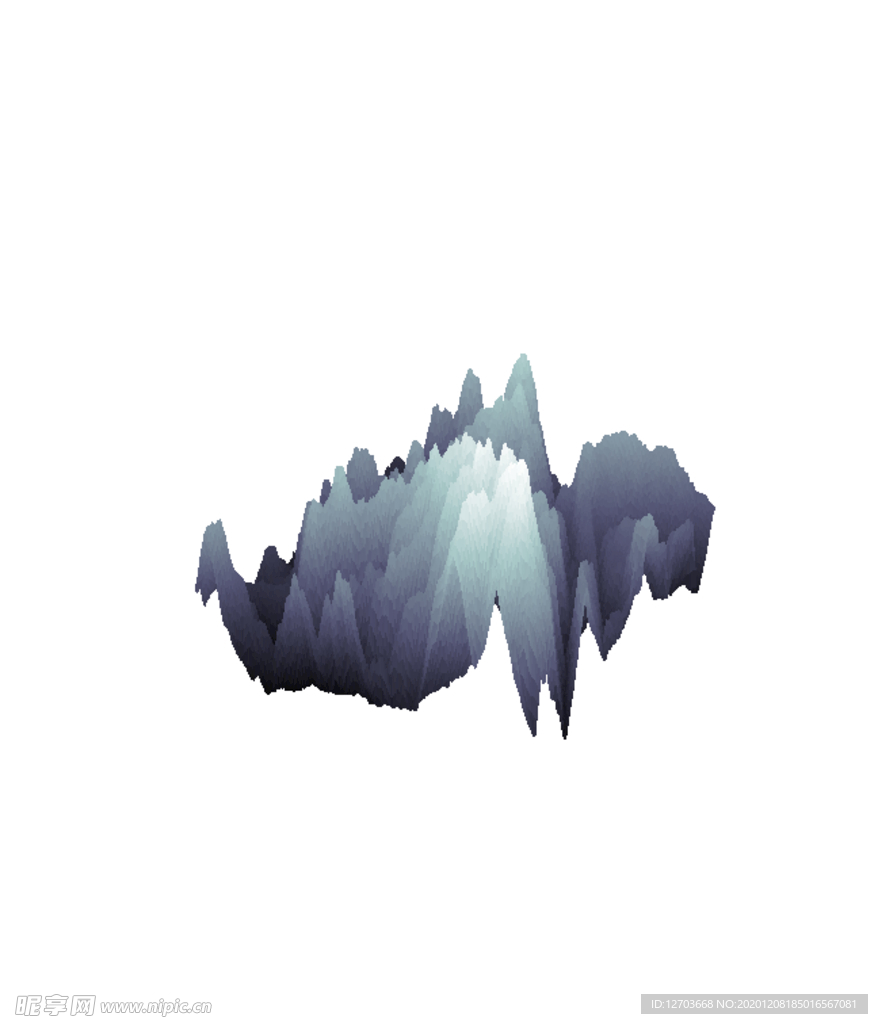 抽象山峰