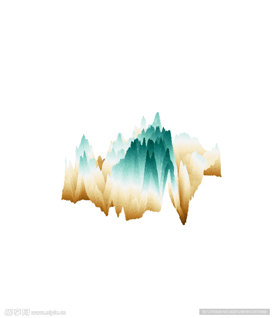 抽象山峰