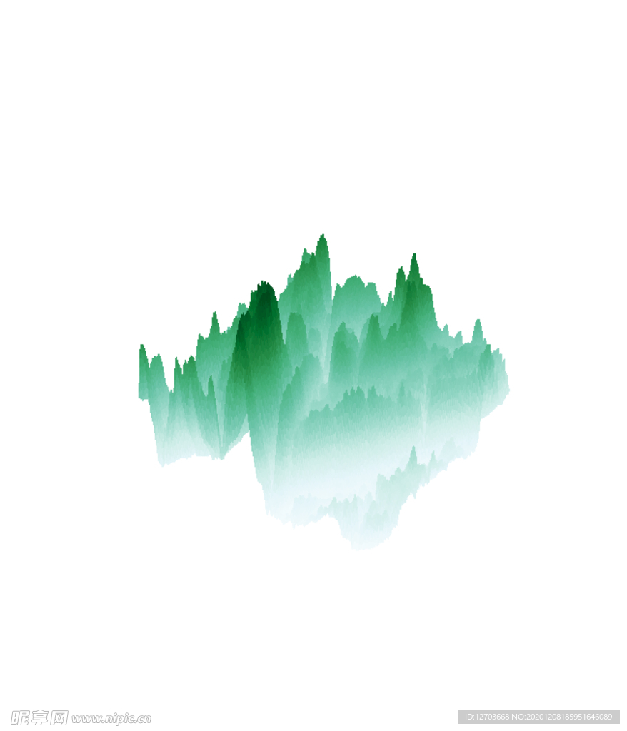 抽象山峰