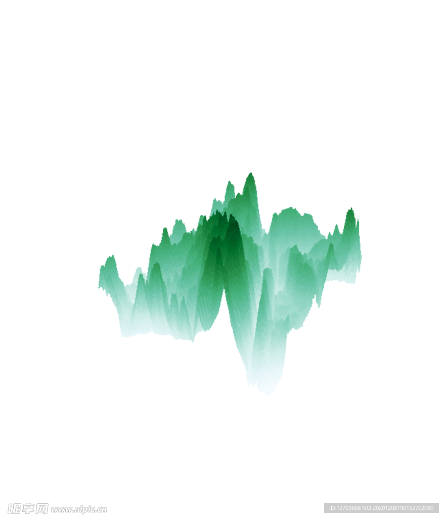 抽象山峰