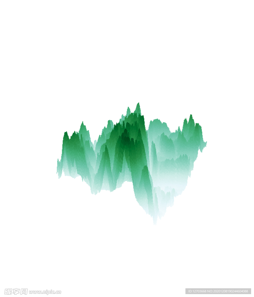 抽象山峰