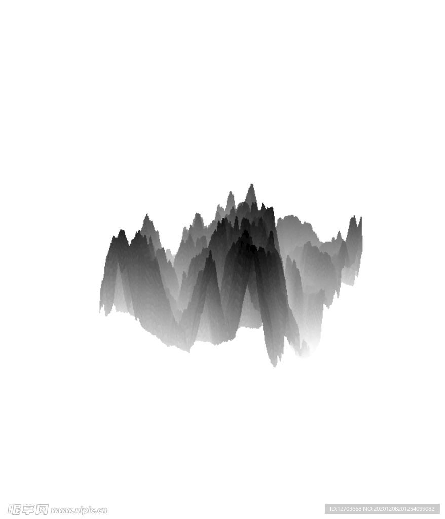 抽象山峰