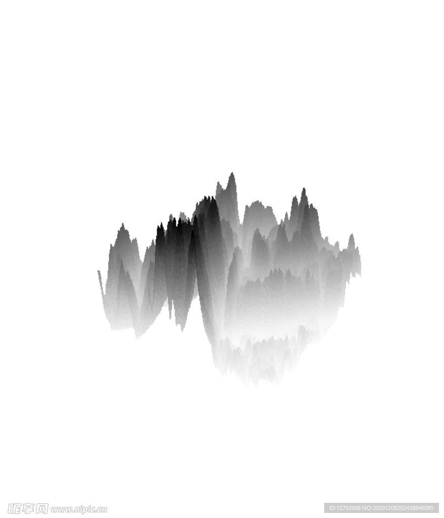 抽象山峰