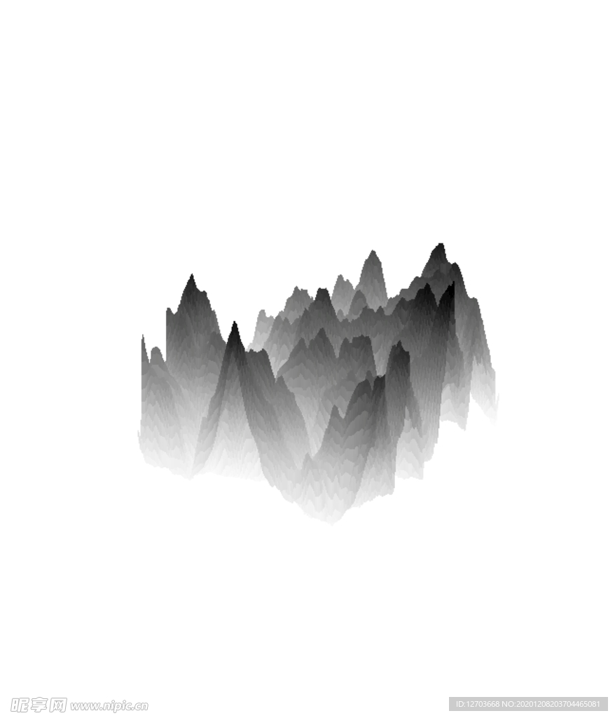 抽象山峰