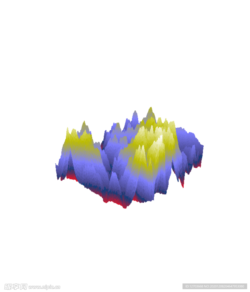 抽象山峰
