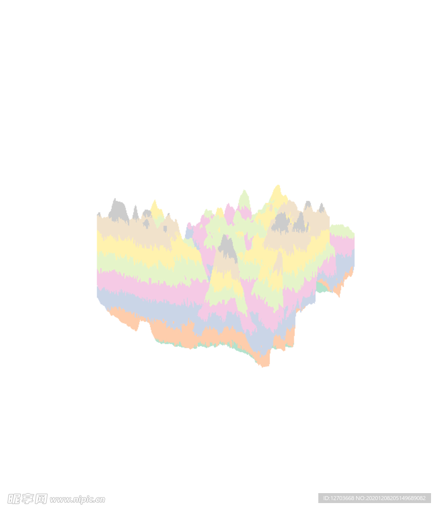 抽象山峰