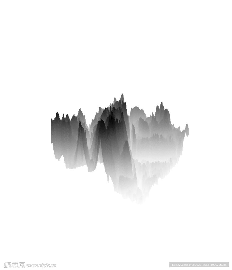 抽象山峰