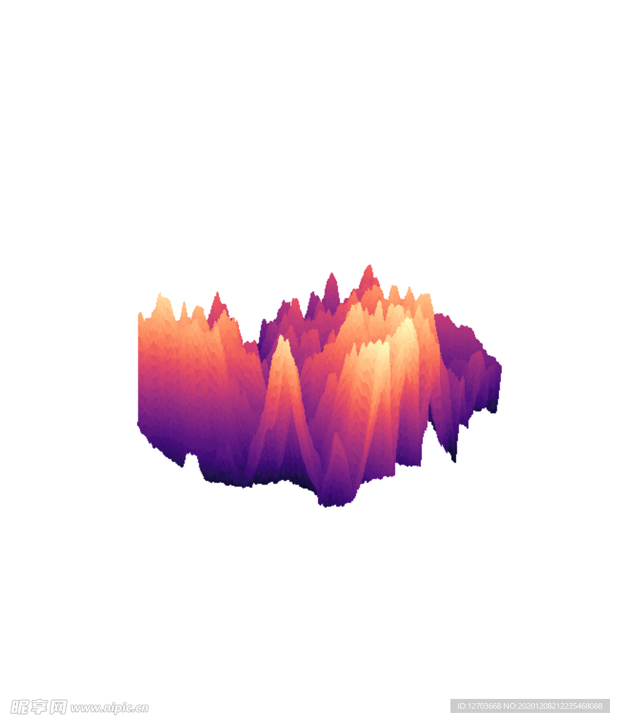 抽象山峰