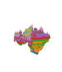 抽象山峰