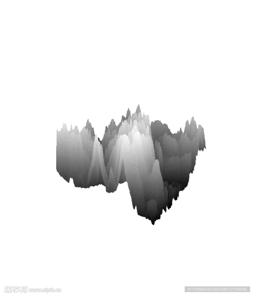 抽象山峰