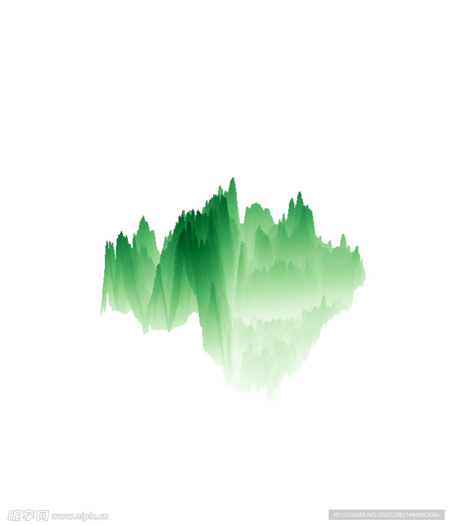 抽象山峰
