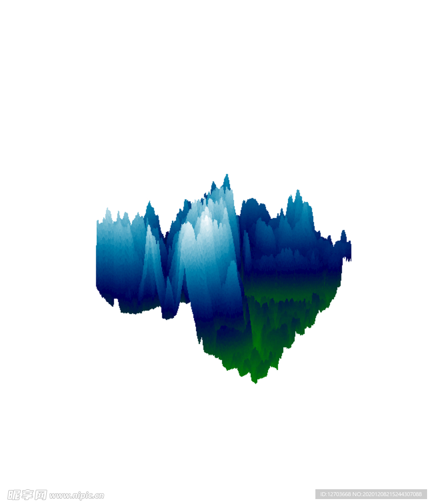 抽象山峰