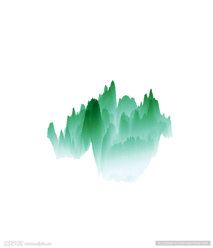 抽象山峰