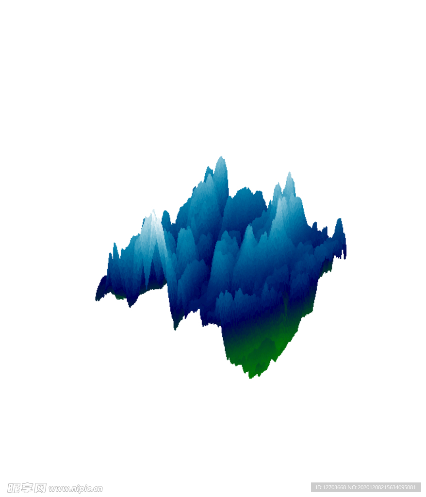 抽象山峰