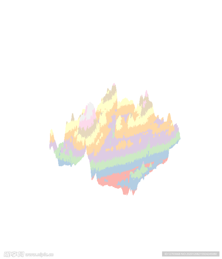 抽象山峰